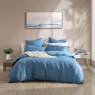 Platinum Logan & Mason Serene Quilt Cover Set | Double Bed | Denim