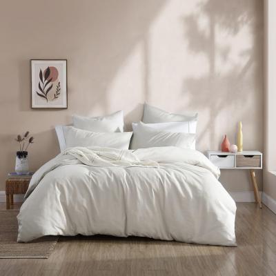 Platinum Logan & Mason Serene Quilt Cover Set | Double Bed | Natural