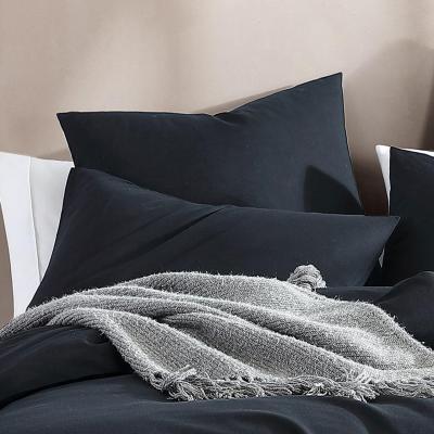Platinum Logan & Mason Serene European Pillowcase | Charcoal