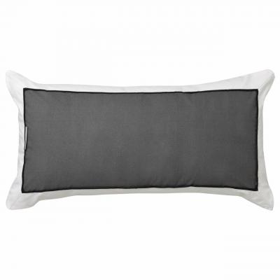 Logan & Mason Essex Long Filled Cushion | Charcoal 