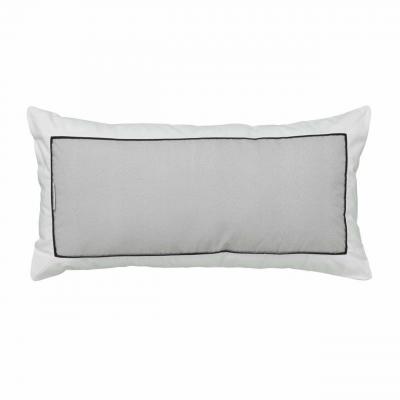 Logan & Mason Essex Long Filled Cushion | Pewter