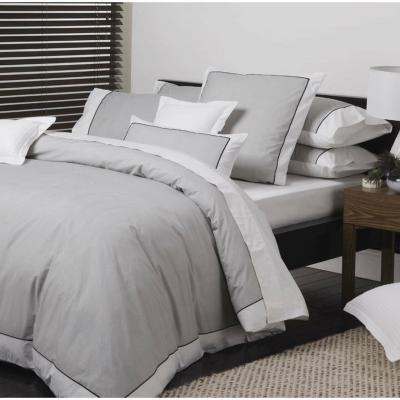 Logan & Mason Essex Quilt Cover Set | King Bed | Pewter 