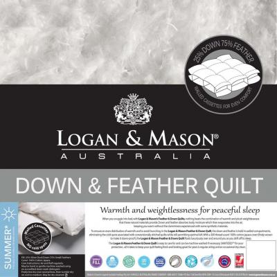 Logan & Mason 25/75 Duck Down and Feather Quilt | Double Bed
