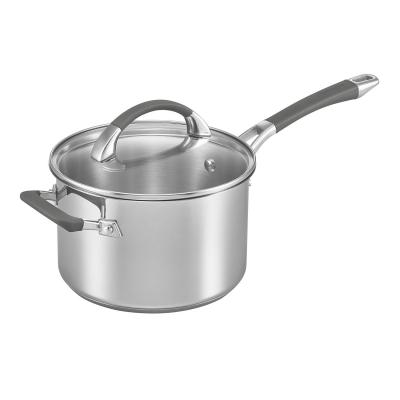 Anolon Endurance Stainless Steel Covered Saucepan with Helper Handle | 20cm/3.8L
