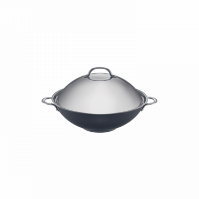 Raco Luminescence Stainless Steel Covered Wok | 36cm 