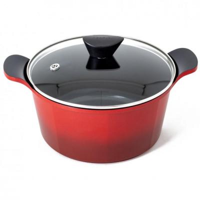 Neoflam Venn Casserole with Glass Lid 24cm | Red