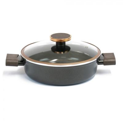 Neoflam Noblesse Low Casserole Induction with Glass Lid 24cm