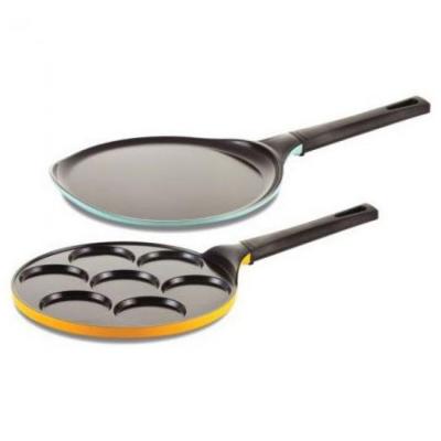 Neoflam Family Plus Crepe & PanCake Pan | Non Induction | Set of 2
