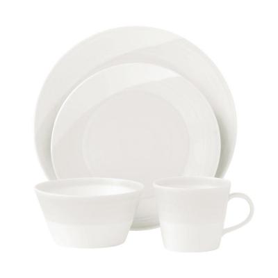 Royal Doulton 1815 Porcelain Dinner Ware Set 16 Piece | White