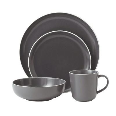 Royal Doulton Gordon Ramsay Bread Street Dinner Ware Set 16 Piece | Slate 