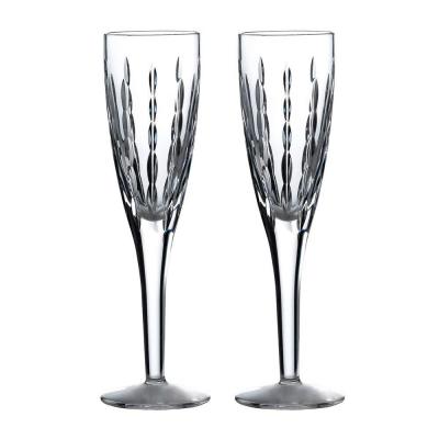 Royal Doulton R&D Collection Neptune Flute Champagne Glasses 140ml | Set of 2