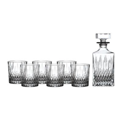 Royal Doulton Earlswood Crystalline Whiskey Decanter Set | Decanter & 6 Tumblers