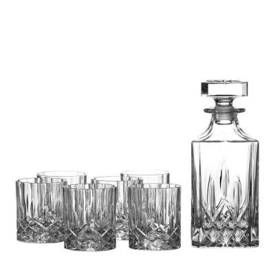 Royal Doulton Seasons Crystalline Whiskey Decanter Set | Decanter + 6 Tumblers