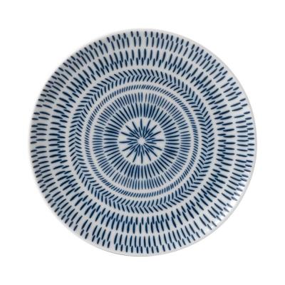 Royal Doulton ED Ellen DeGeneres Plate 21cm | Cobalt Blue Chevron