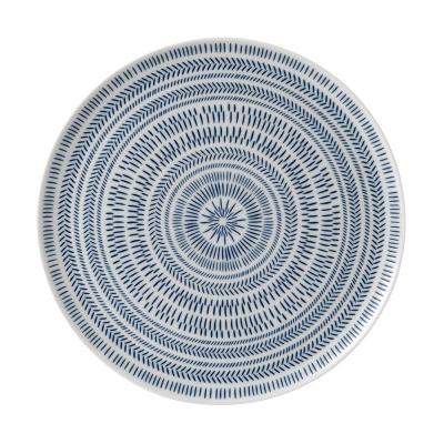 Royal Doulton ED Ellen DeGeneres - Platter 32cm Cobalt Blue Chevron