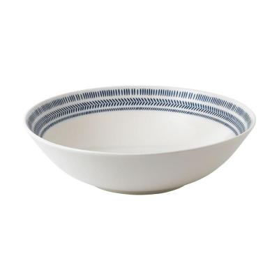 Royal Doulton ED Ellen DeGeneres Bowl 29cm | Cobalt Blue Chevron