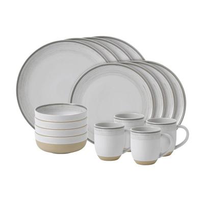 Royal Doulton ED Ellen DeGeneres 16pcs Dinner Ware Set Brushed Glaze Soft White