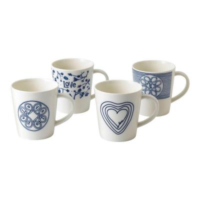 Royal Doulton Ellen Degeneres Blue Love Mug 475ml | Set of 4