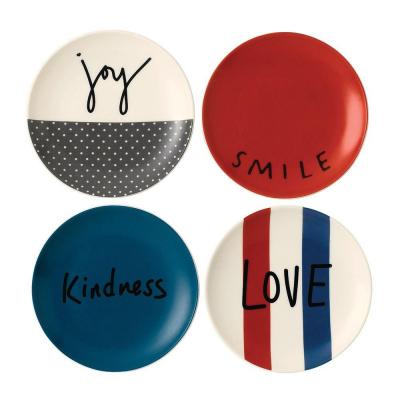 Royal Doulton ED Ellen DeGeneres collection - Plate 16cm Joy Set of 4