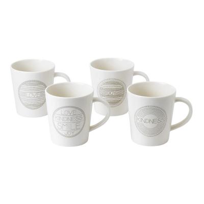 Royal Doulton ED Ellen DeGeneres Taupe Accents Mug | 475ml | Set of 4 