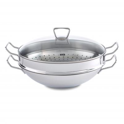 Fissler Nanjing Wok with Glass Lid | 36cm
