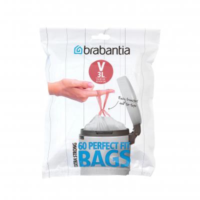 Brabantia PerfectFit Bags Code V 3L 60bags/pack | White