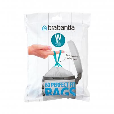 Brabantia PerfectFit Bags Code W 5L 60bags/pack | White