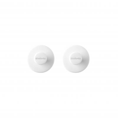 Brabantia Towel Hook Set Of 2 Pieces White