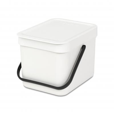 Brabantia Waste Bin Sort & Go 6L | White