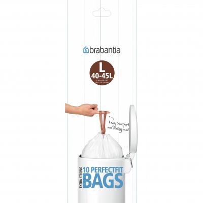 Brabantia PerfectFit Bags L 40/50L Flatback Roll | White
