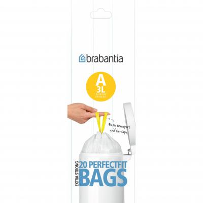 BRABANTIA PerfectFit Bags A 3L Roll | White
