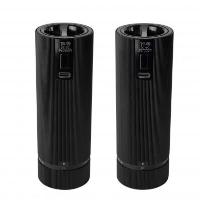Peugeot Line Night u'Select Electric Zirloin Salt & Pepper Mill Gift Set | 15cm