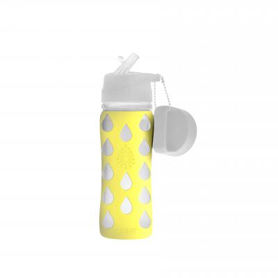 Avanti Silicone Borosilicate Bottle | 500ml Translucent Yellow