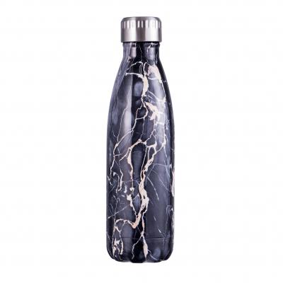 Avanti Fluid Twin Wall Vacuum Bottle 500ml | Marble Black Gold