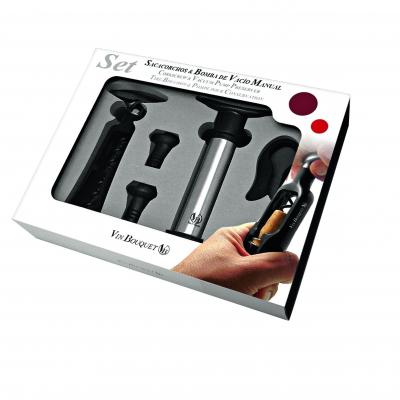 Vin Bouquet Set Corkscrew & Vacuum Pump