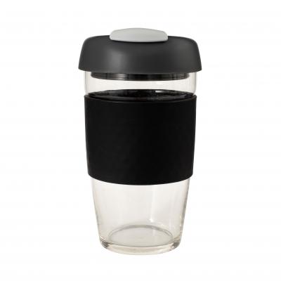 Avanti Glass Go Cup 473ml | Black/Charcoal/Grey