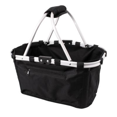 Karlstert Two Handle Foldable Carry Basket Black