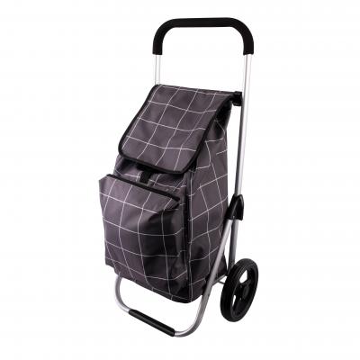 Karlstert Deluxe Shop Trolley | Grey Grid