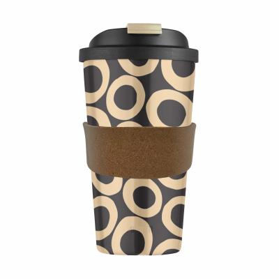 Karlstert "Gold Circle" Travel Mug made of Corn & Bamboo Eco-Friendly 420ml