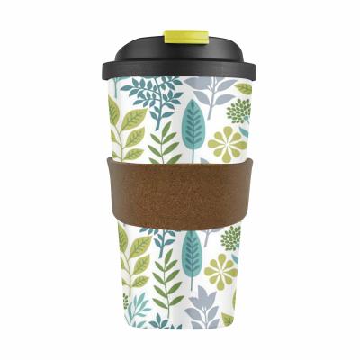 Karlstert Eco Bamboo Cup 420ml | Leaves