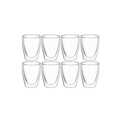 Avanti Caffe Twin Wall Glass 250ml | Set of 8