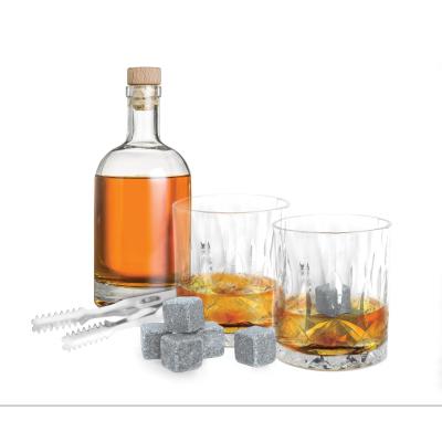 Avanti Whisky Rocks Set 6 Piece Set With Velvet Pouch And Box - Crystal