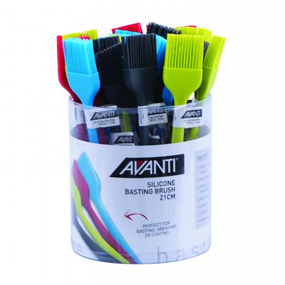 Avanti Silicone Small Basting Brush 21cm | Assorted Colours | Set of 24