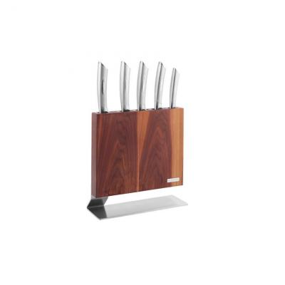 Scanpan Kattegat 6 Pce Knife Block Set - Walnut