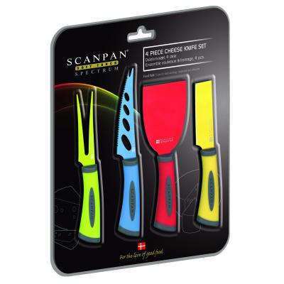 Scanpan Spectrum 4Pc Cheese Set Coloured