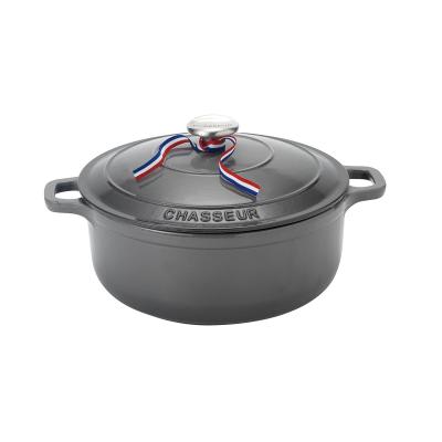 Chasseur Round French Oven 28cm/6.1L Caviar