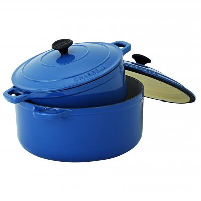 CHASSEUR Round French Oven 26cm/5 Litre | French Blue