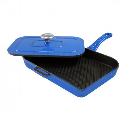 Chasseur Sky Blue Panini Grill Pan 28x20cm 