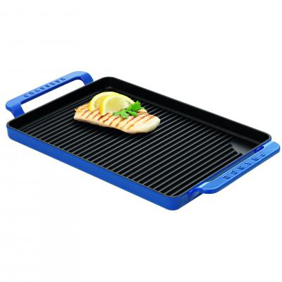 CHASSEUR Rectangular Grill Pan 42 x 24cm | Sky Blue