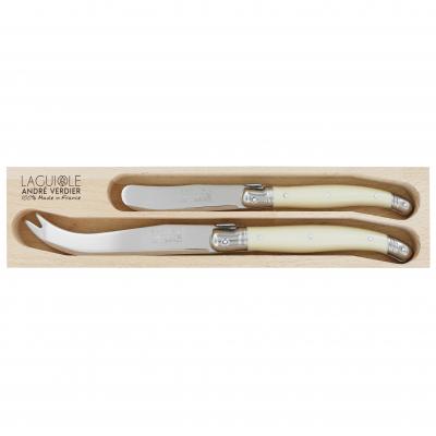 André Verdier Laguiole Debutant Ivory Cheese Set | 2 Piece